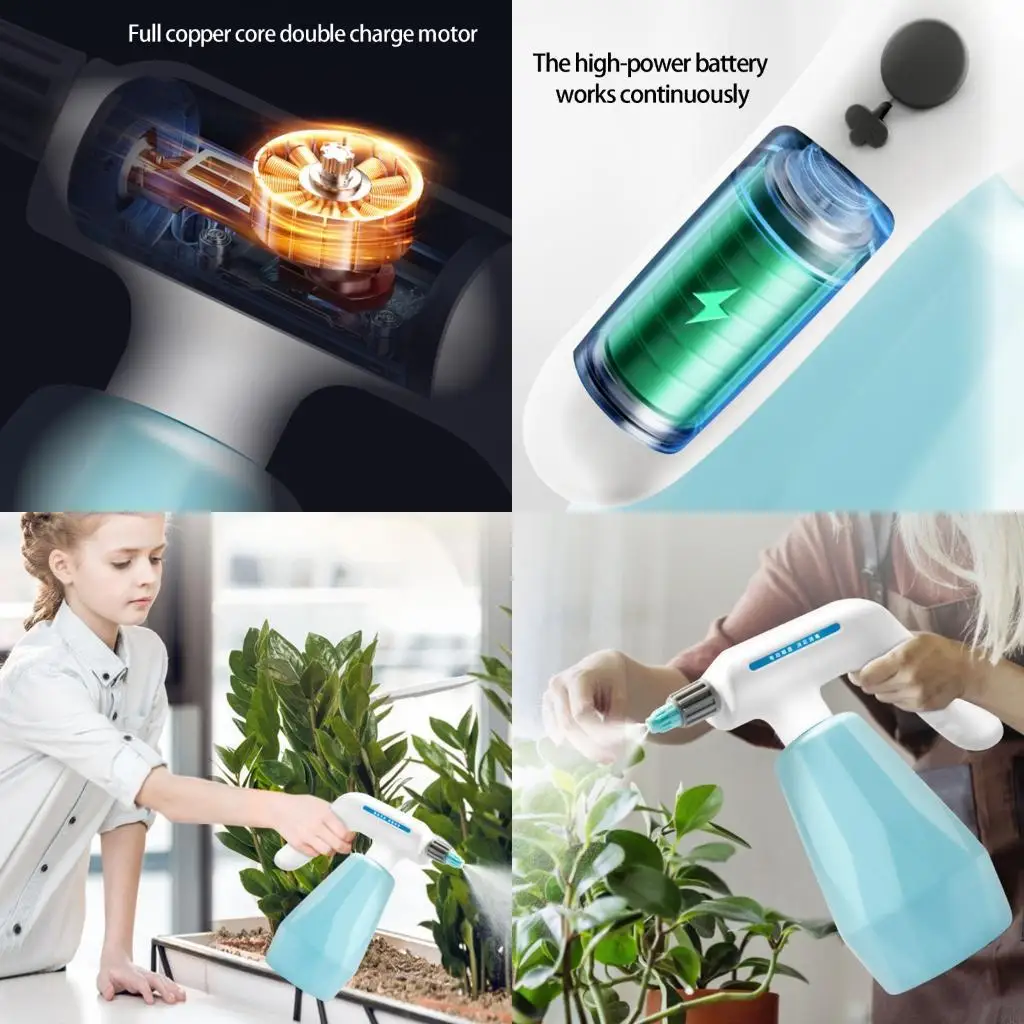 Electric Sprayer For Garden Plant Large Capacity Rechargeable Precise Dosing Cup Comfortable Grip X3UC