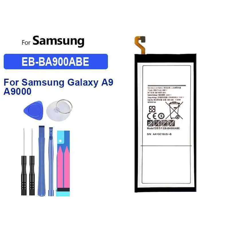 

Для Samsung Galaxy A9 A9000 аккумулятор мобильного телефона 4000 мАч долговечная работа EB-BA900ABE