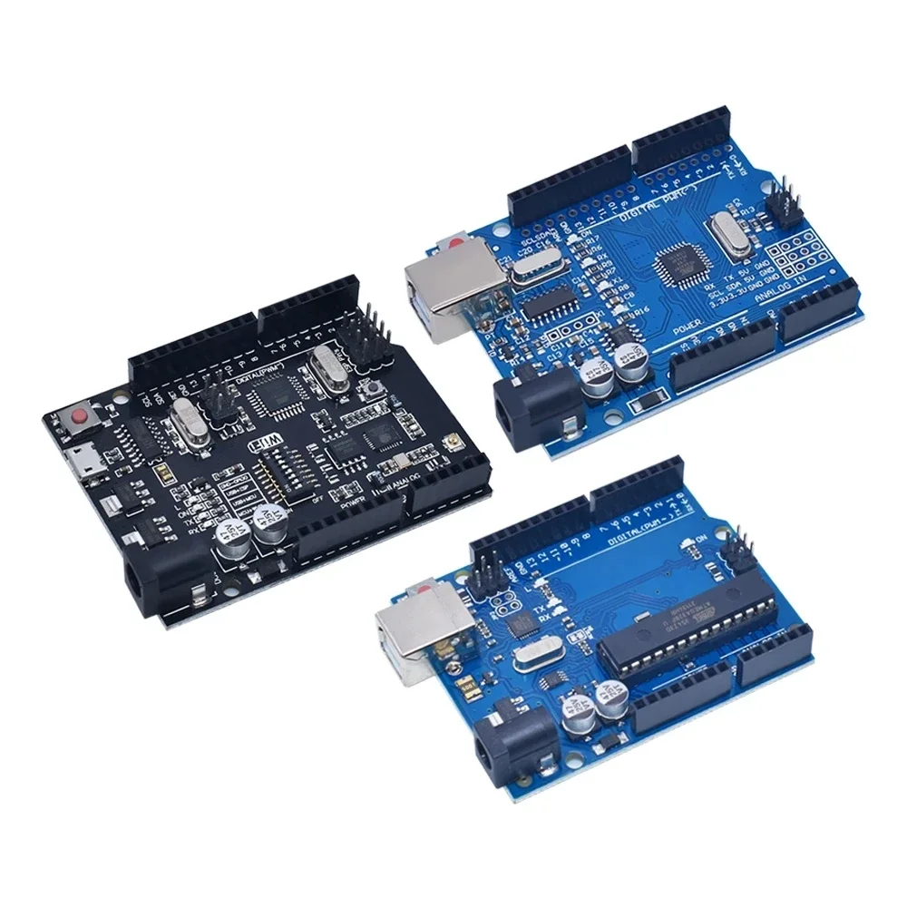 Development Board UNO -R3 Official Box ATMEGA16U2-UNO+WiFi R3 MEGA328P Chip CH340G For Arduino UNO R3 WeMos ESP8266