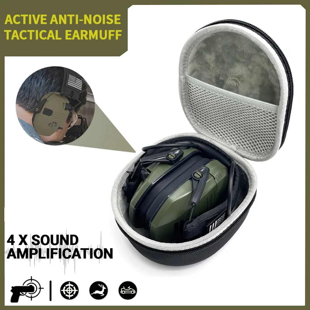 Tactical Electronic Shooting Earmuff Outdoor Sports Antinoise Headset Sound Amplification Hearing Hunting Ear Protector