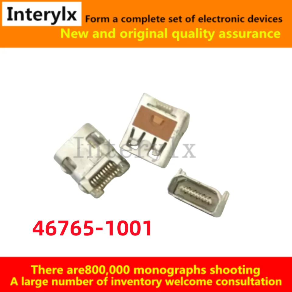 

10 шт./лот, новый разъем HDMI19P 46765-1001 0467651001 46651001 для высококачественного передачения видео