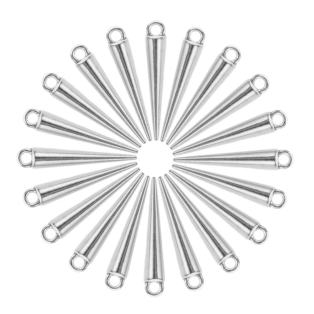 

40 шт., подвески из цинкового сплава с шипами, гладкие готические панк-стили для DIY браслетов, ожерелья, брелки для изготовления ювелирных изделий, оптом