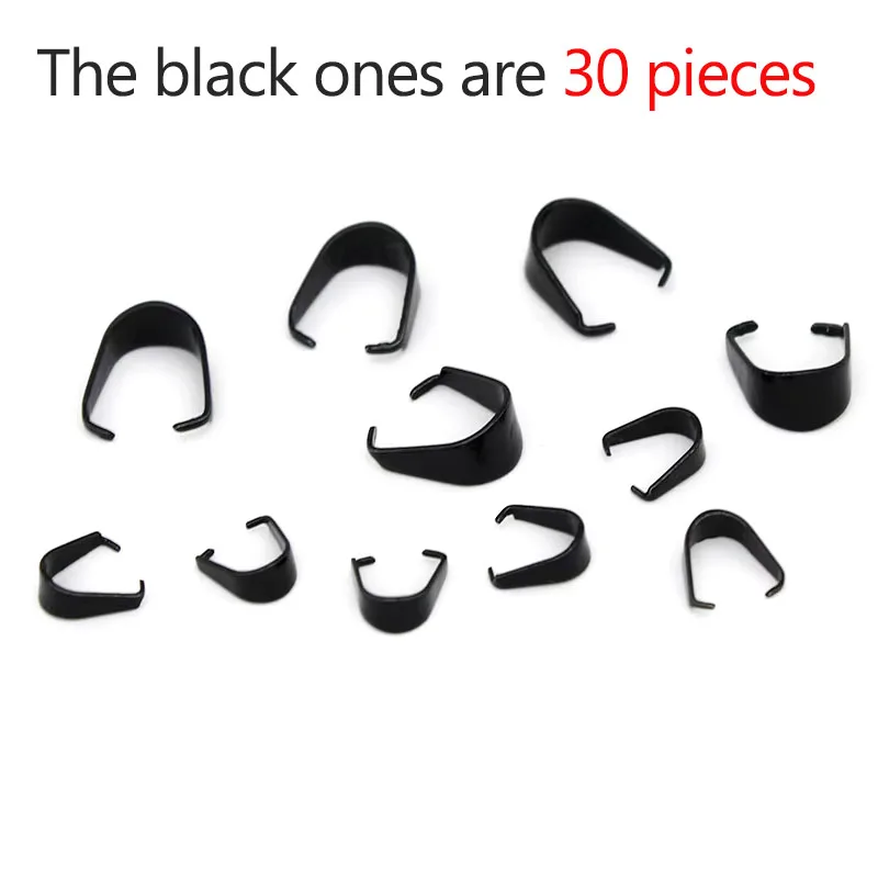 50-20 قطعة/الوحدة الفولاذ المقاوم للصدأ Charms قلادة قرصة الكفالة المشابك قلادة السنانير مقاطع موصل DIY بها بنفسك صنع المجوهرات اكسسوارات