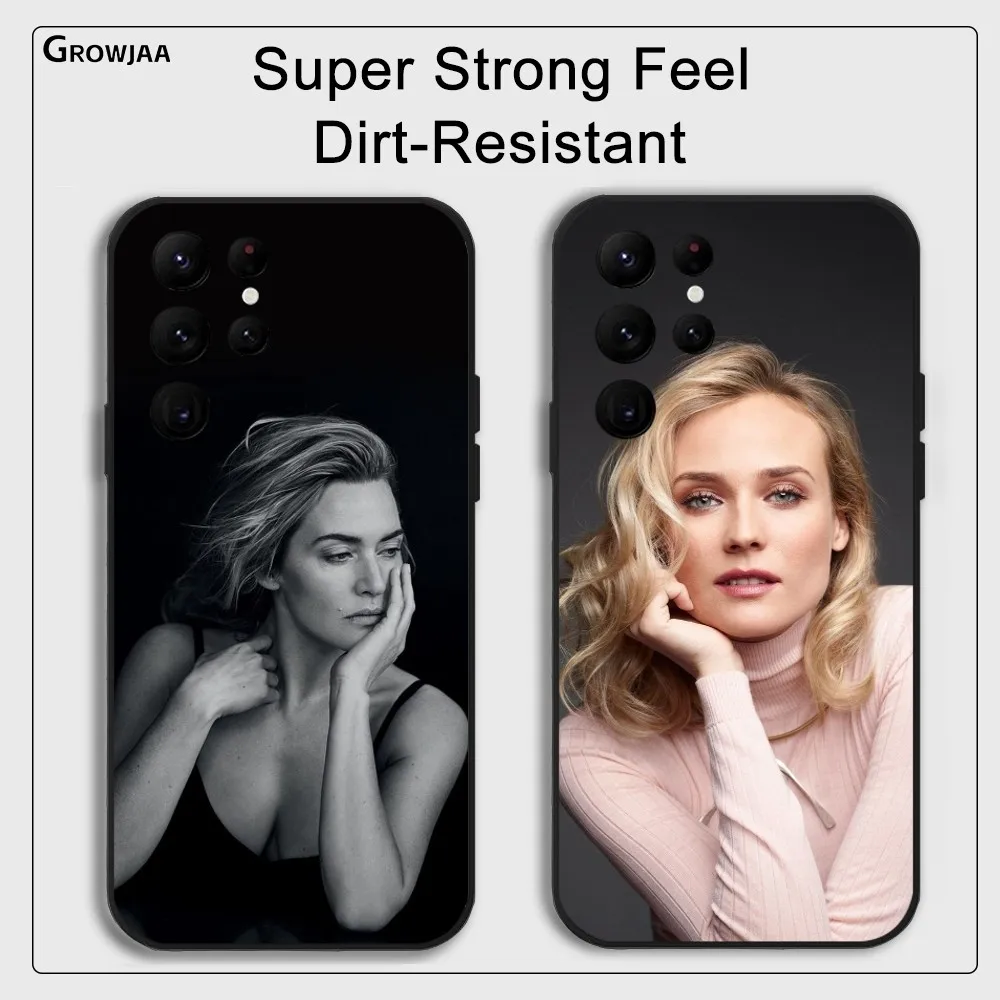 Aktor k-kate Winslet casing ponsel untuk Samsung Galaxy S25 S24 S22 S23 Ultra S21 S20 Plus 5G silikon pelindung Funda