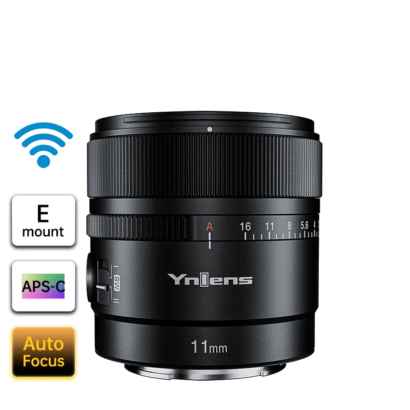 YONGNUO YN11mm F1.8S DA DSM WL AF/MF APS-C Frame Large Aperture Fixed Prime Lens for Sony E Mount Mirrorless Cameras