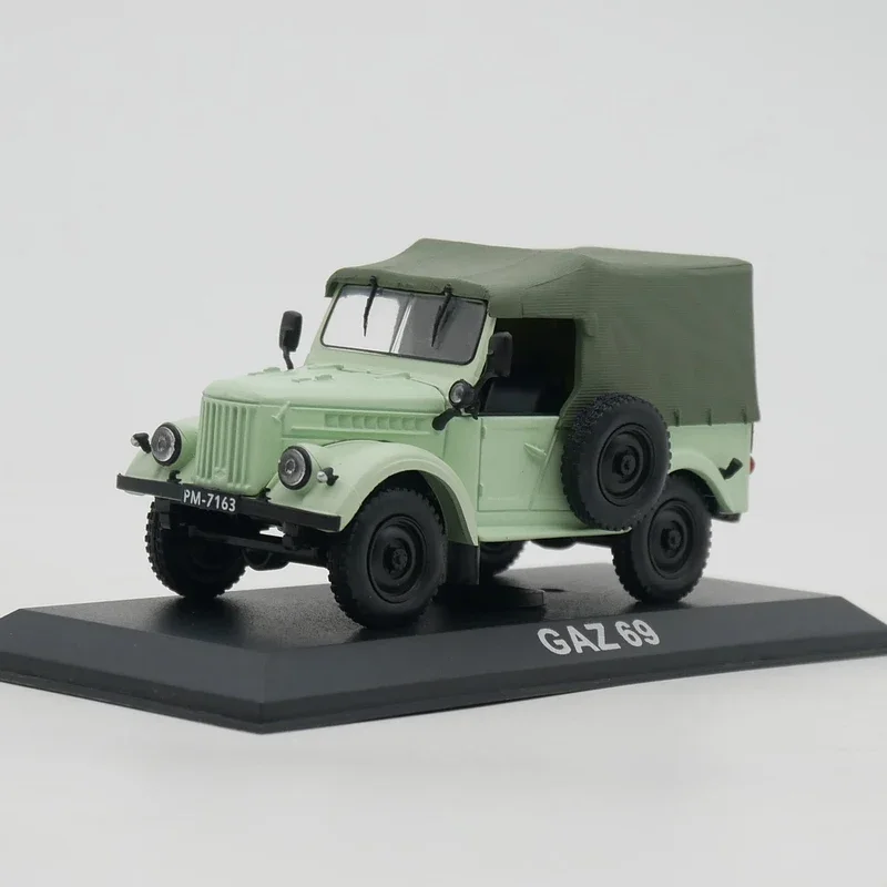 Diecast IXO Maßstab 1:43 Ist GAZ 69A Sowjetischer Jeep Legierung Automobil Modell Sammlerstück Spielzeug Geschenk Souvenir Display Ornament