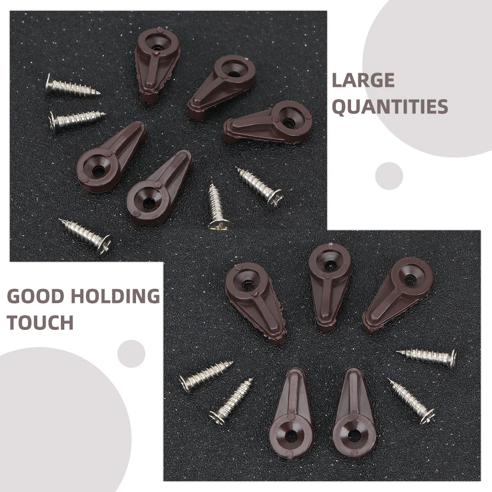 50 Pcs Mirror Fixing Clip Glass Cabinet Door Install Clamp Cabinets Abs Retainer Clips Kit