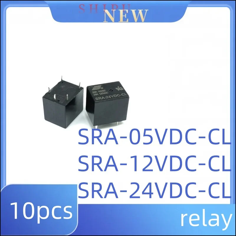 10PCS SRA-05VDC-CL SRA-12VDC-CL SRA-24VDC-CL 5P 20A  relay