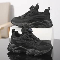 Children Chunky Sneaker Black White Boy Sports Shoes Girls Trainers Spring Lightweight School Tennis Casual Sneaker for Boy