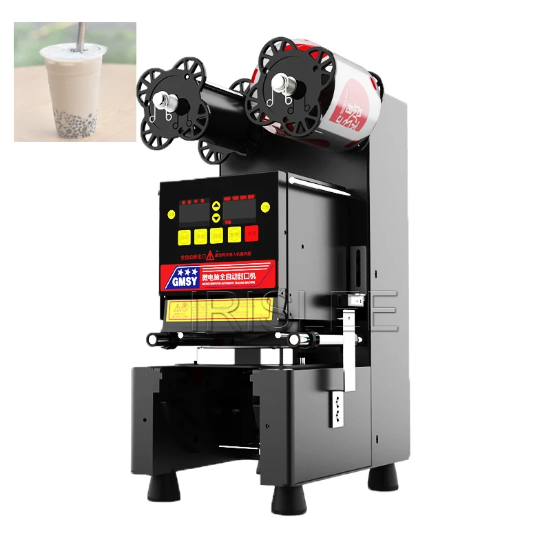 

Commercial Cup Sealing Machine Milk Tea Shop Sealing Machine Fully Automatic Cup Sealer Coffee Juice Soy Milk Drink Heat Sealer