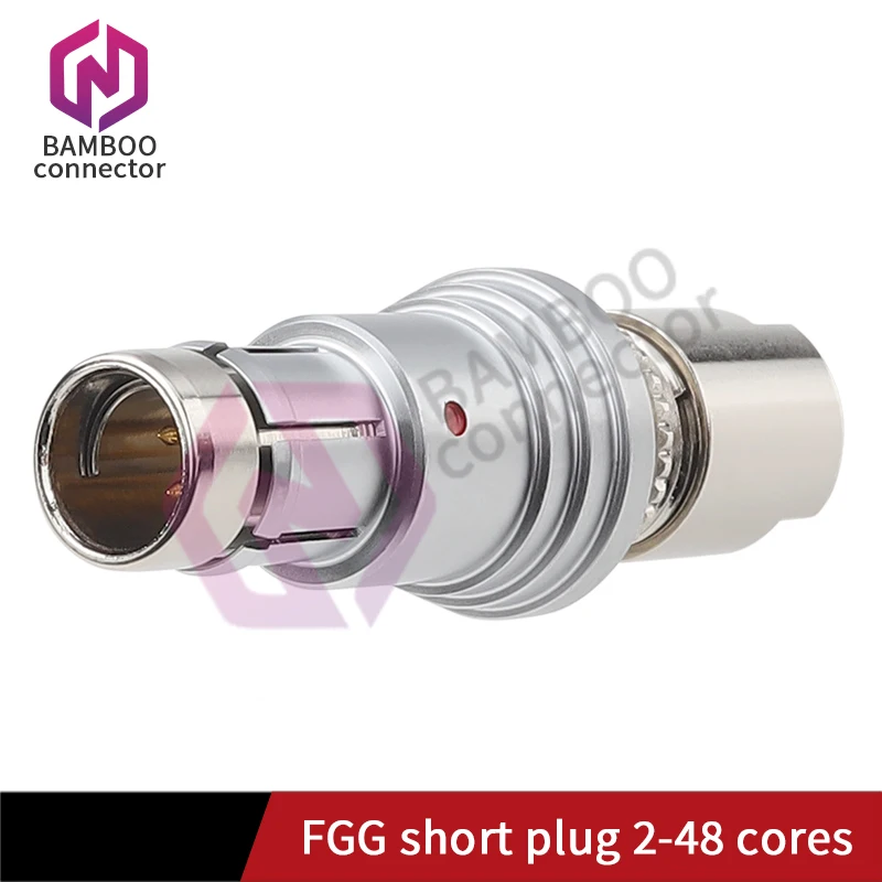 Short BAMBAO plug round push-pull self-locking connector multi-core plug IP68 waterproof socket SS102 A056-130 connector plug