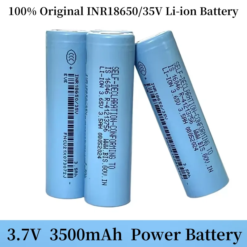 

3.7V 3500mAh 18650 Power Battery INR18650/35V Li-ion Rechargeable Batterie for Power Tools Flashlight Medical Equipment