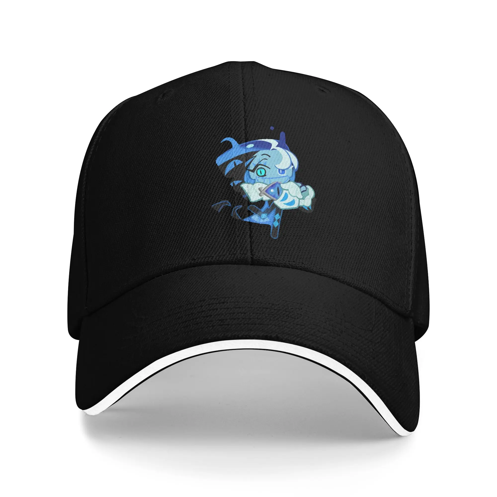 Shadow Milk Cookie Run Kingdom Baseball Caps Hip Hop Cute Cartoon Anime Sandwich Hat for Men Women Adjustable Headwear Outdoor