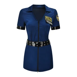 Sexy Polizeifantasie für Frauen, Polizeikleidung für Erwachsene, Erotikclub, Karneval, Halloween, Cosplay, extravagantes Partykleid 6 Hauptverkäufe der sexy Polizei - №2