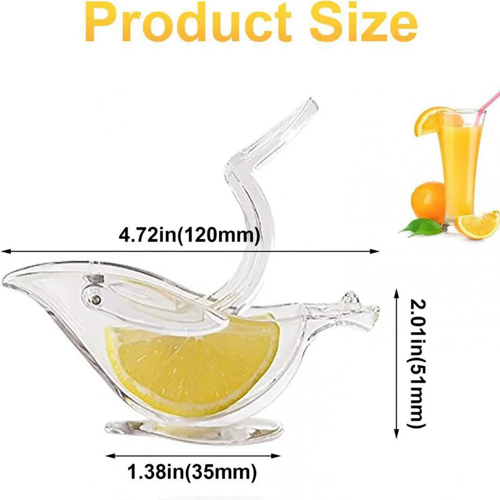6PCS/3PCS/1PC Bird Shaped Manual Lemon Juicer, Suitable for Manual Juicers of Various Fruits