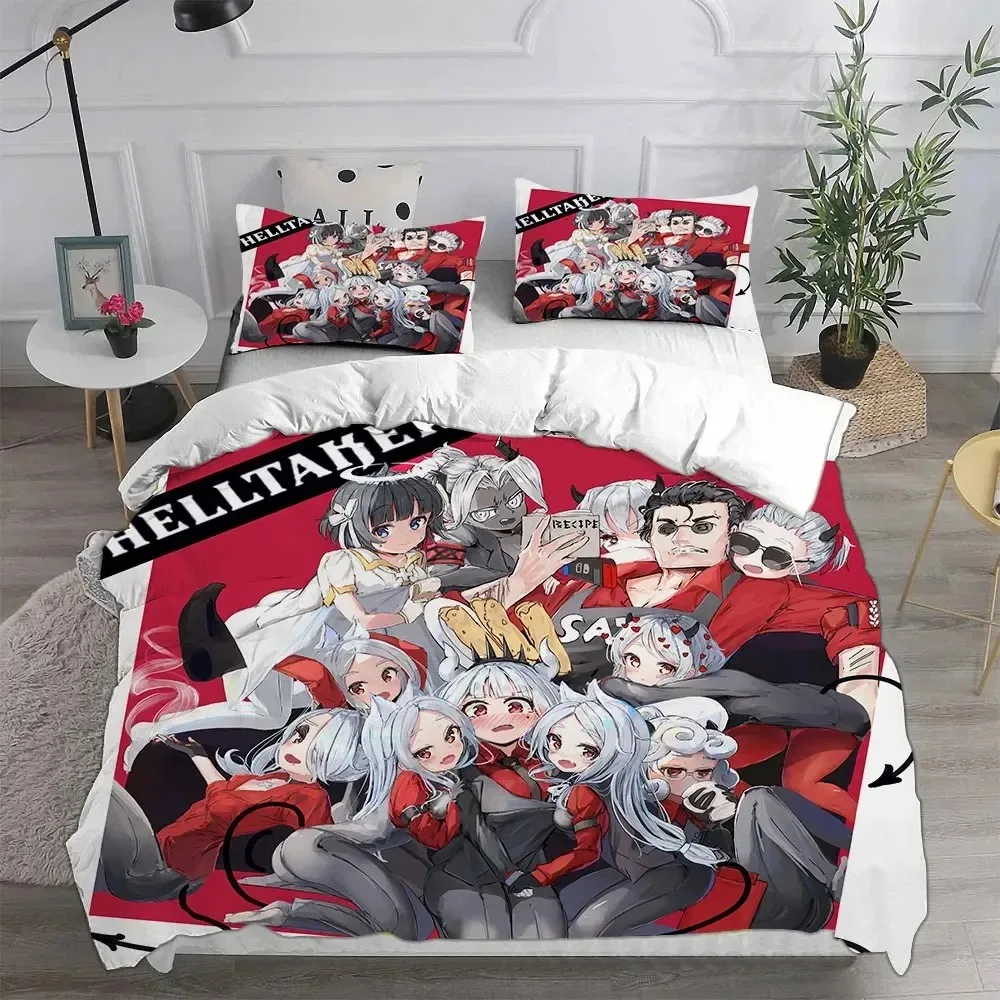 Game Helltaker Bedding Sets Comforter Quilt Bed Cover Duvet Cover Pillow Case Sets Bedroom Decoration Home Textiles