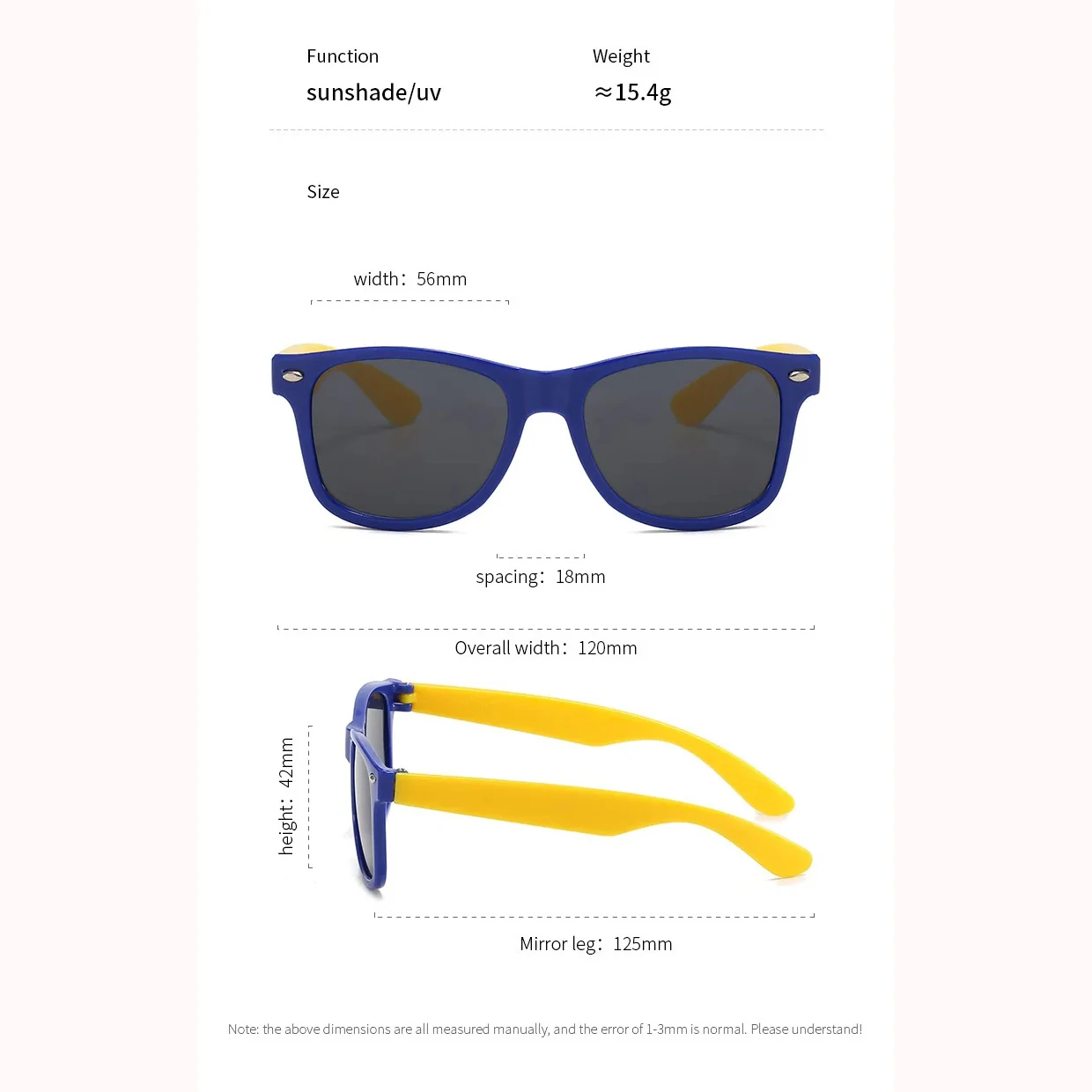 Children's Square Frame Sunglasses, Sun Protection Sunglasses, Simple and Versatile, Fashion Trend, New Document, Summer 2024 image 4