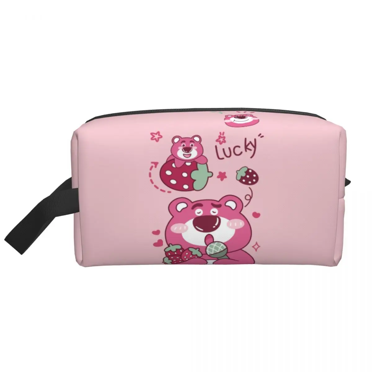 Custom Kawaii Lucky Lotso Huggin Bear Travel Toiletry Bag for Women Makeup Cosmetic Organizer Beauty Storage Dopp Kit