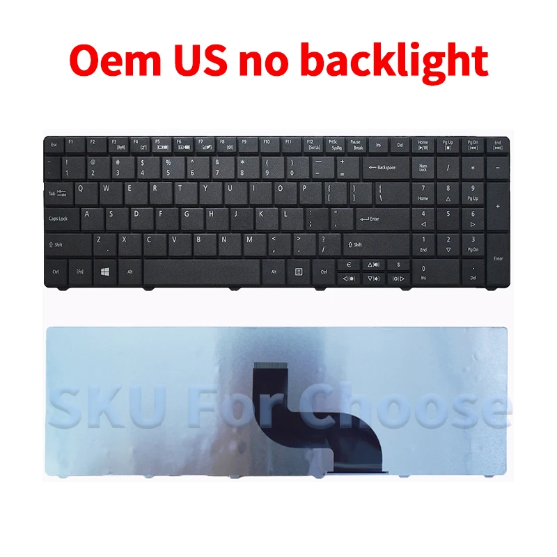 لوحة المفاتيح الأمريكية الجديدة لـ E1-521 E1-531 E1-571 E1-531G E1-571G E1-571