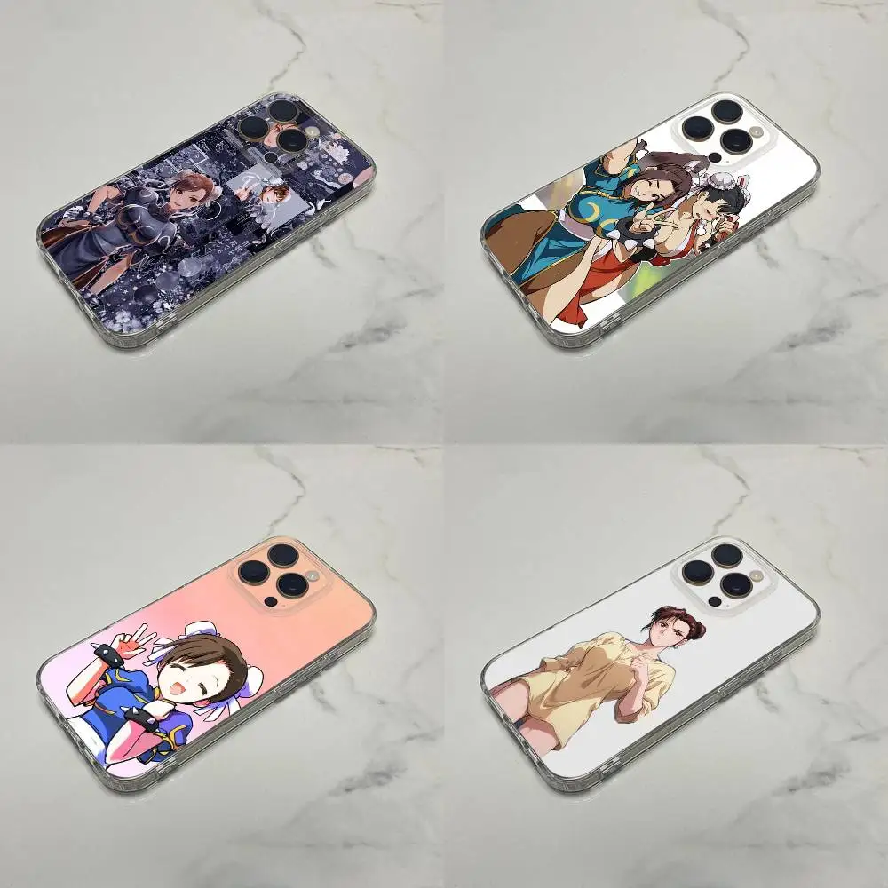 

S-Street Fighter ChunLi Chun Li Phone Case For iPhone 16,15,14,13,12,11 Plus,Pro,Max,XR,XS,Plus,E,SE4,Mini Transparent Cover