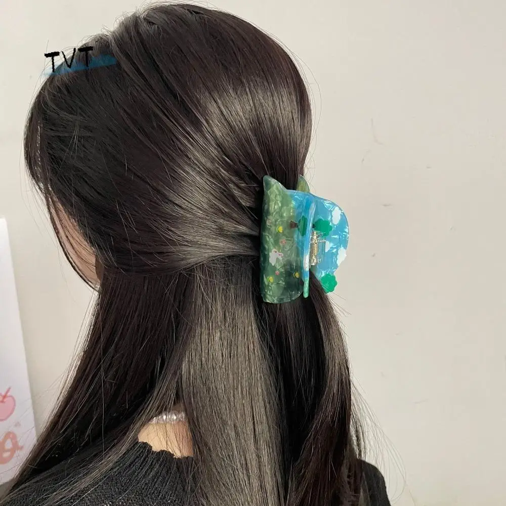

Cute Acetic Acid Four Seasons Hair Claw Summer Spring Acetate Hair Clip Headwear Hairpin Special-shaped Grab Clip Girls