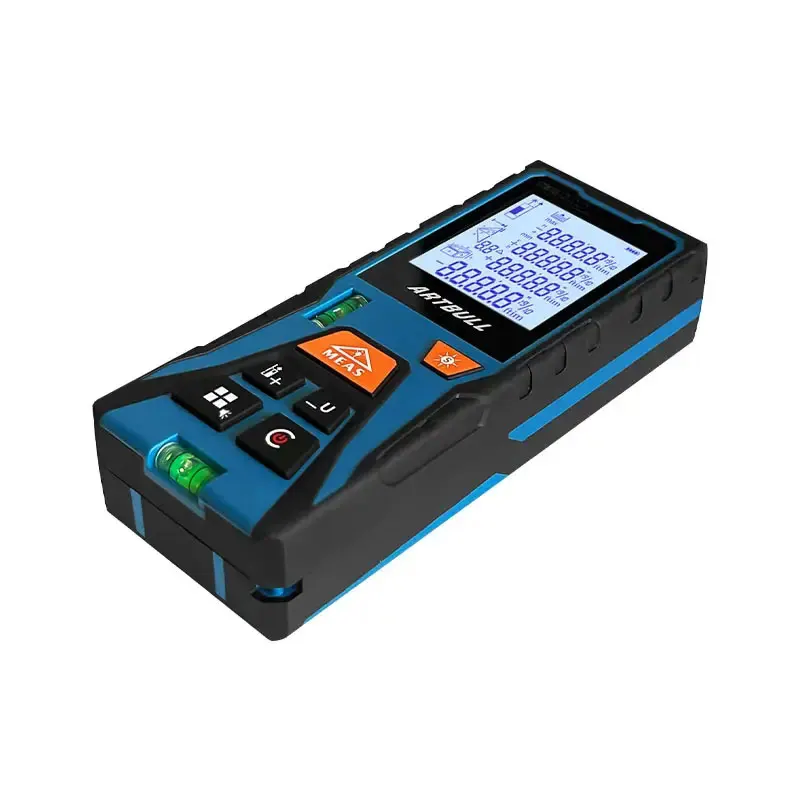 120m 50m Red Laser Distance Meter Rangefinder with Horizontal Laser Tape Measure