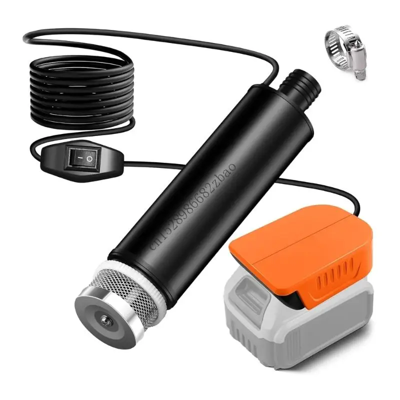 H7EA 20V Lithiums Battery Powered Drainage Pumps 4500RPM Motor With Sediment Filter For Home Outdoor Use