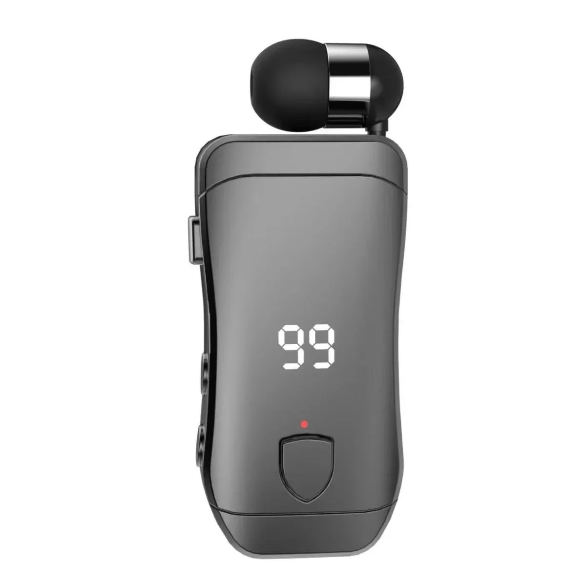 X200 PK K55 F910 F920 Retractable Clip On Collar Style Bluetooth V5.4 Earphones LED Battery Display HD Sound Caller ID Wireless