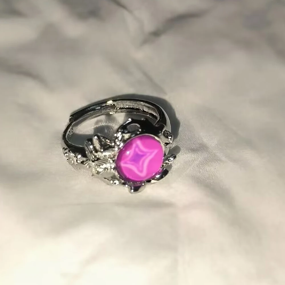 Game Honkai: Star Rail Castorice Cosplay Ring Adjustable Finger Rings Metal Butterfly Jewelry Adult Accessories Party Props