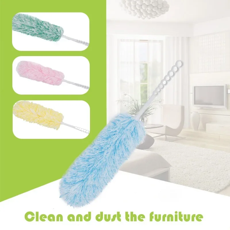 Economic Household Duster Chicken Feather Duster Chicken Feather Sweep Housework Cleaning Appliance Bendable Duster Home Tool