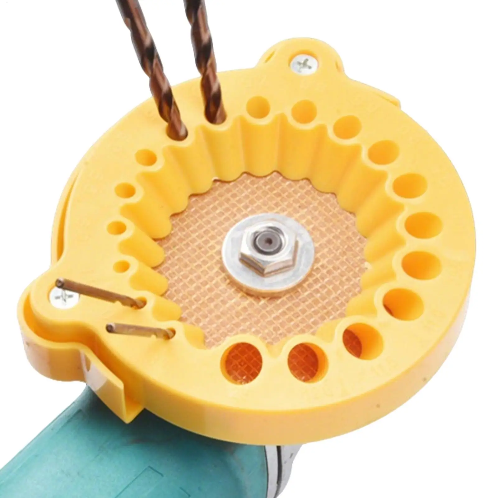 Anti-Stripping Angle Grinder Drill Bit Sharpener 19 Holes with Metal Thread Inserts Grinders Renew Old Bits