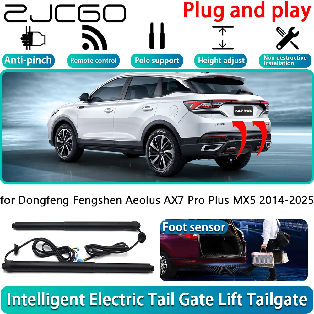 

ZJCGO for Dongfeng Fengshen Aeolus AX7 Pro Plus MX5 2014-2025 Electric Powered Tailgate Power Liftgate Automatic Tailgate System