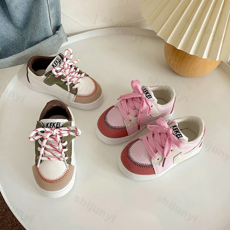 

Children's Casual Shoes 2025 Spring Autumn New Boys' Soft Sole Non Slip Sneakers Lightweight Comfortable Girls' Outdoor Flats