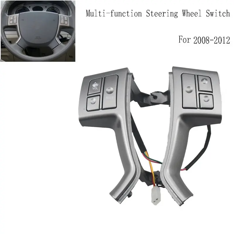 مفتاح التحكم العملي متعدد الوظائف لعجلة القيادة لجيلي إمجراند EC7 EC718 2008-2012 حجم الصوت والتحكم في السرعة #4