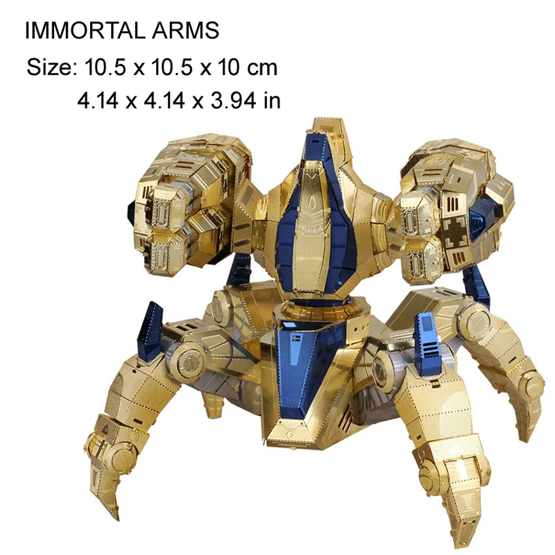 

MU 3D Metal Puzzle IMMORTAL ARMS Model DIY 3D Laser Cut Assemble Jigsaw Toys Desktop decoration GIFT For Audit