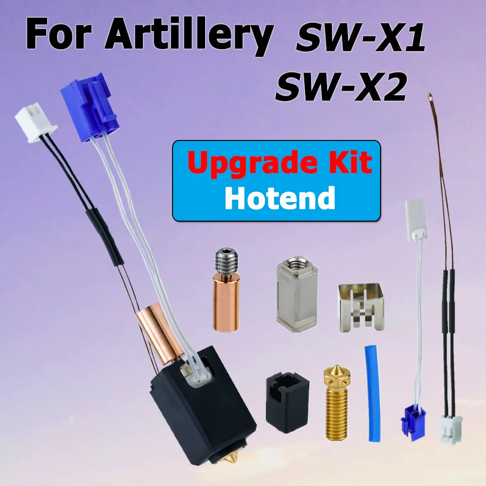 For Artillery Sidewinder X2 SW-X1 Hotend Kit Upgrade 24V 60W 3D Printer Parts Nozzle Hot End For Artillery Sidewinder X1 SW-X2