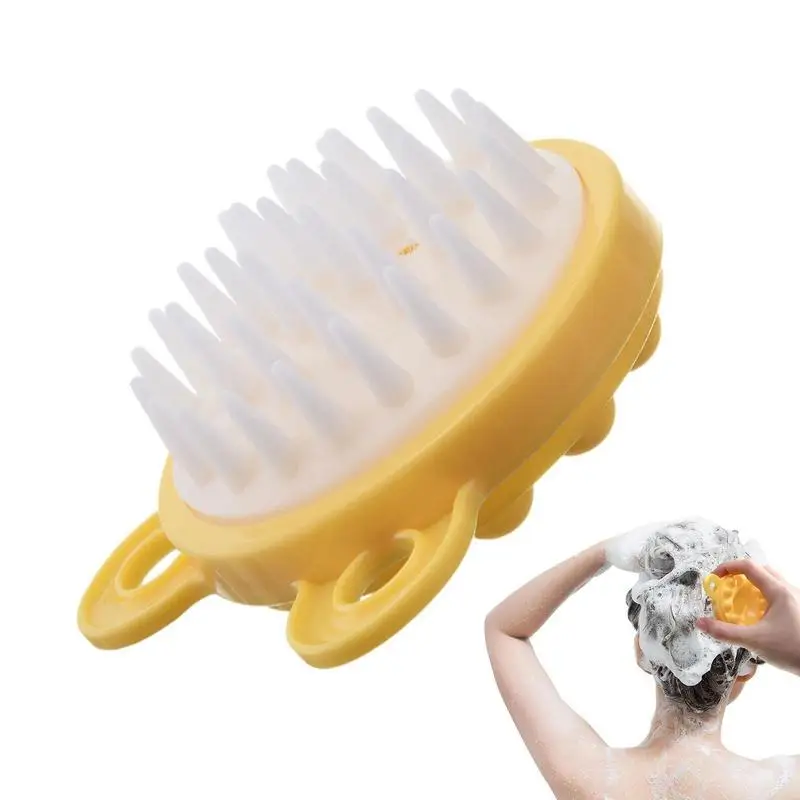 Scalp Scrubber Shampoo Brush Massager Clean Scalp Comb Hair Washing Brush Scalp Exfoliator Brush Head Scrubber Tools