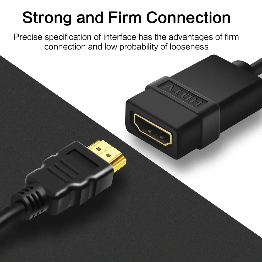 3FT HDMI-applicable Extension Cable Male to Female 0.5M 1M Connector Adapter Port 1080P For HD TV LCD Laptop Projector