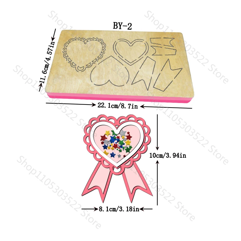 

Medal Wooden Cutting Dies for Craft Machines Compatible with Popular Mold Cutting Devices BY-2