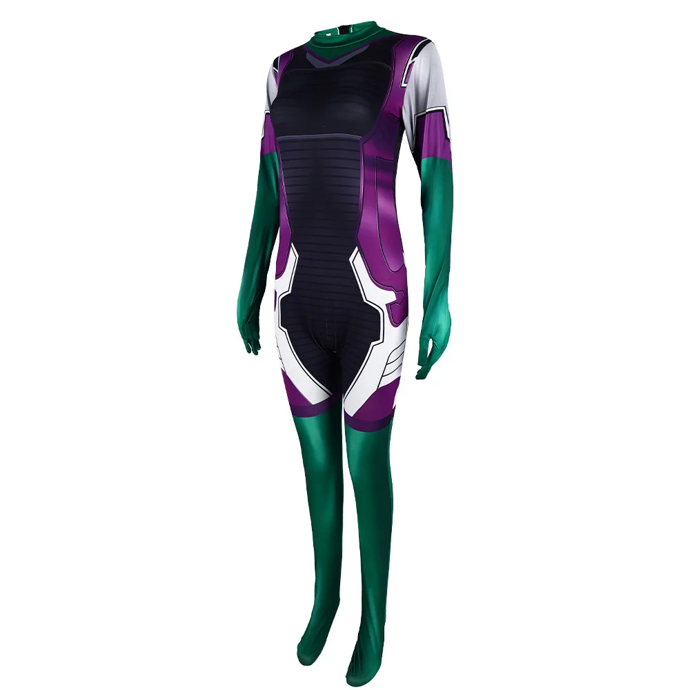 eHulk Damen Bodycon Onesie Bühnenkostüm ein riesiger Halloween eng anliegender Anzug Par Cosplay Outfit