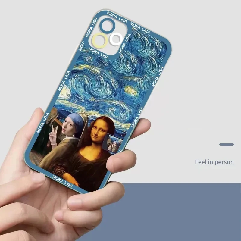 Great Art Aesthetic David Mona Lisa Case For Xiaomi Redmi Note 12 11 11S 10S 10 9 Pro Mi 13 12 Lite Poco F5 X5 X3 Pro Soft Cover