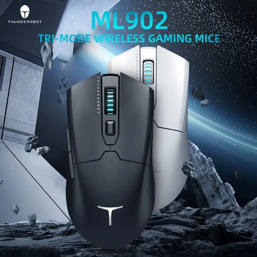 Thunderobot-Souris de jeu sans fil, forme symétrique légère, Leic-mode pour ordinateur portable, PC Gamer, ML602, PAW3395, 26000 ug I, 650IPS, 64g