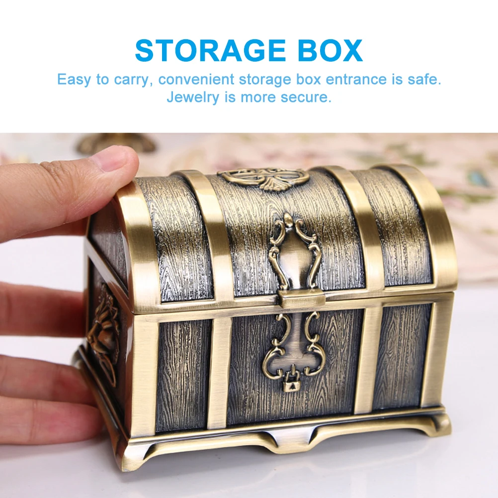 

Jewelry Storage Box Boxes for Women Holder Treasure Case Trinket Necklaces Jewellery Chest