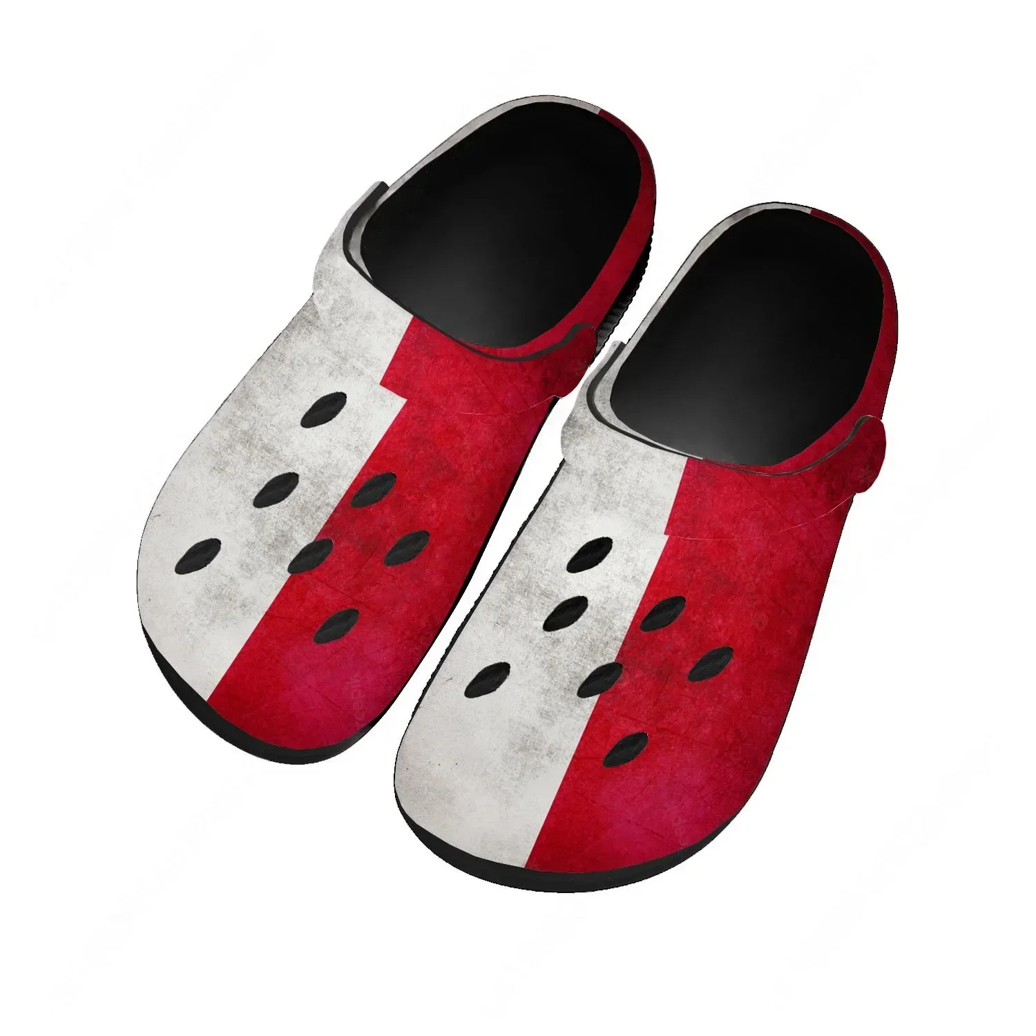 

Poland National Flag Water Shoes Mens Womens Comfortable Home Garden Clogs Customizd Sandals Beach Breathable Hole Slippers