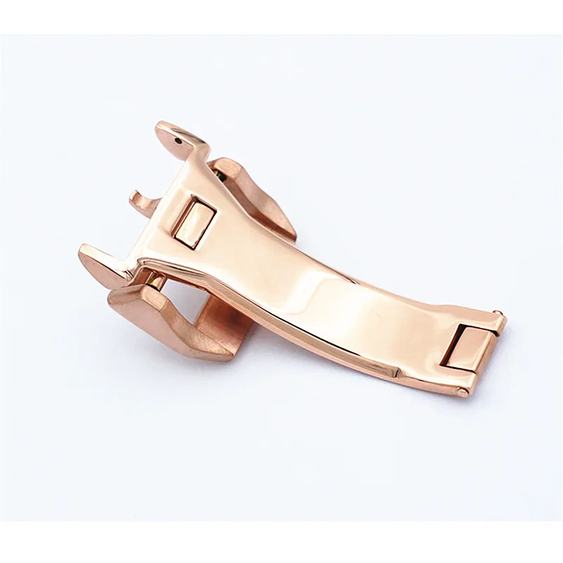 Aksesori Jam Tangan Modifikasi Gesper Lipat Baja Tahan Karat Sabuk untuk Gesper Lipat Tali Kulit Seri Pilot Portugal 18Mm