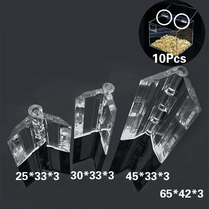 

10 шт., прозрачные пластиковые складные петли, прочные прозрачные акриловые петли, инструменты, фурнитура для шкафа, мебельные дверные петли для шкафа