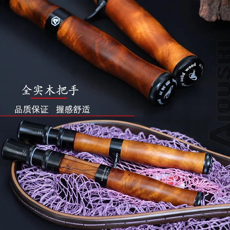 New locking type 1.45m 4-section FRP trout rod, convenient to travel and carry, super soft and light, multi-purpose ejection rod