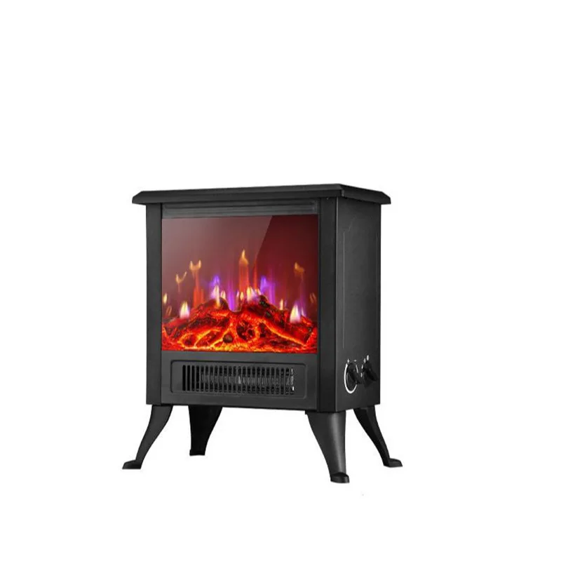 Estufa de chimenea eléctrica con calentador de calefacción con efecto de llama de simulación para decoración del hogar de invierno