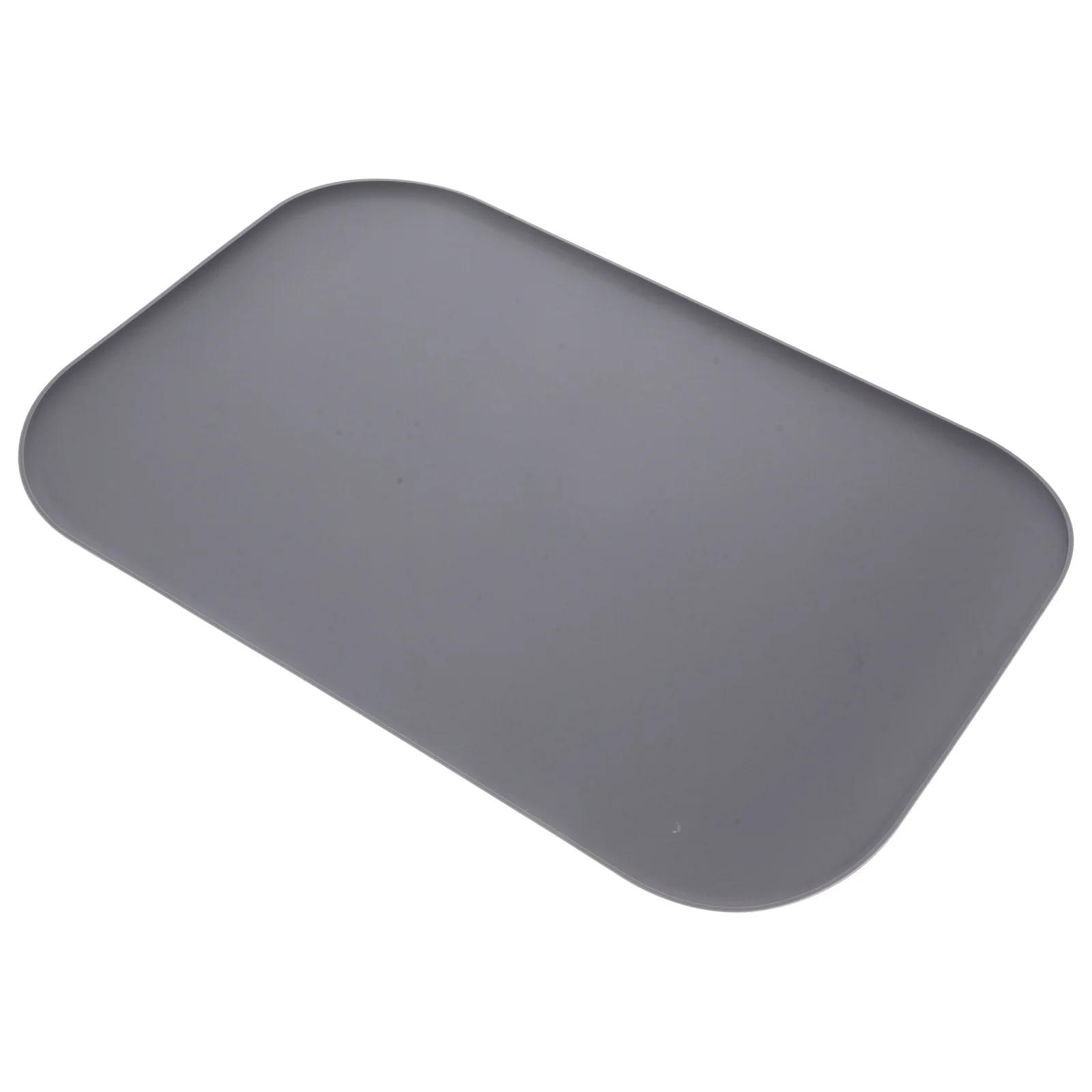 Tapete de alimentação para animais de estimação, à prova d'água, silicone, borda elevada, tigela para cães e gatos, comida, água, à prova de derramamento, colocação prática, acessório de alimentação