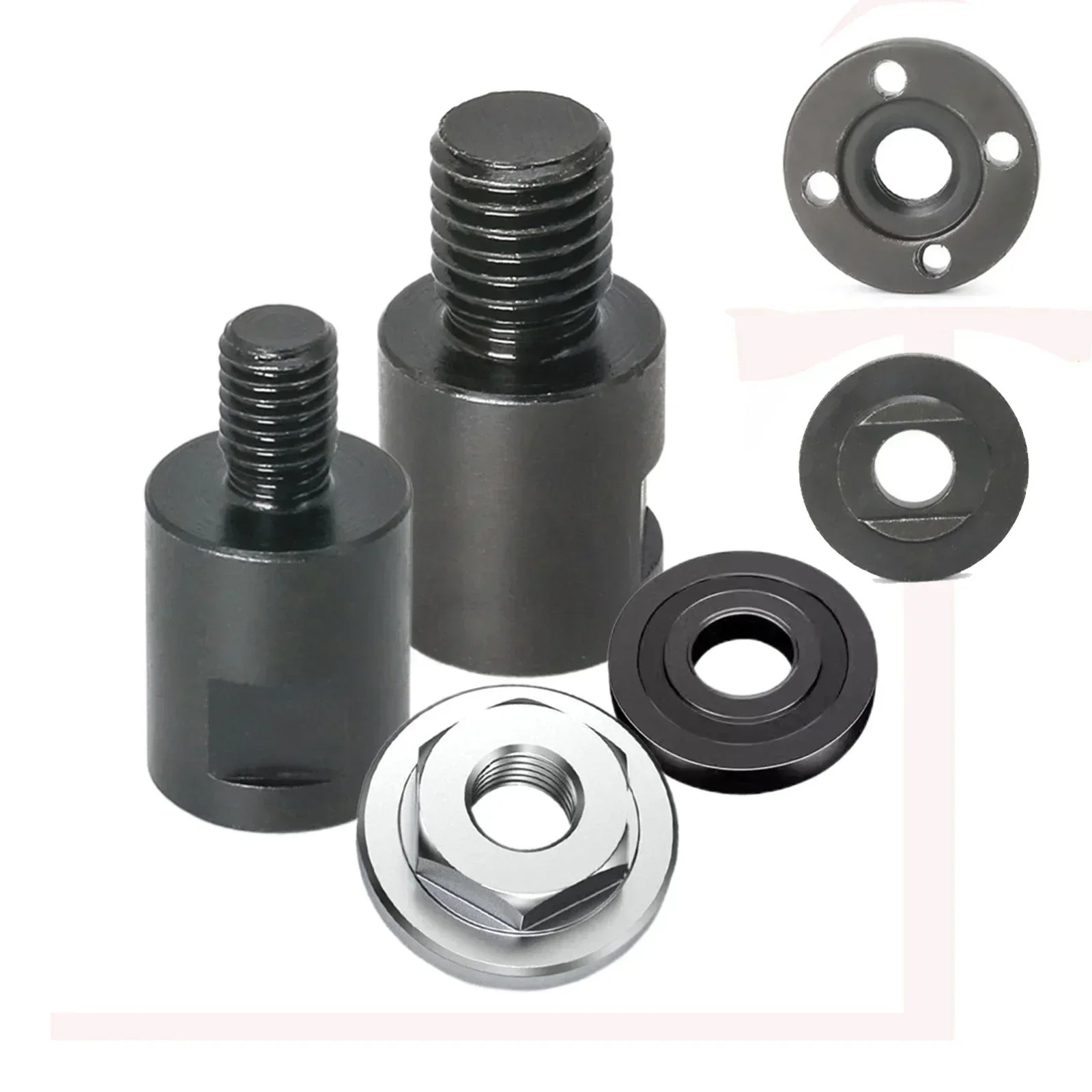 

M14 M10 Grinder Adapter Converter And Platen Set Angle Grinder Accessories Connector Screw Nuts Slotting Different Thread